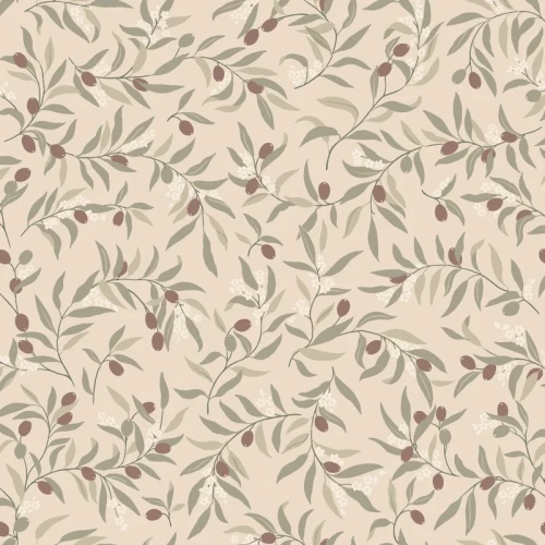 Tapeta roślinna S10681 Sandberg Olivia Burgundy