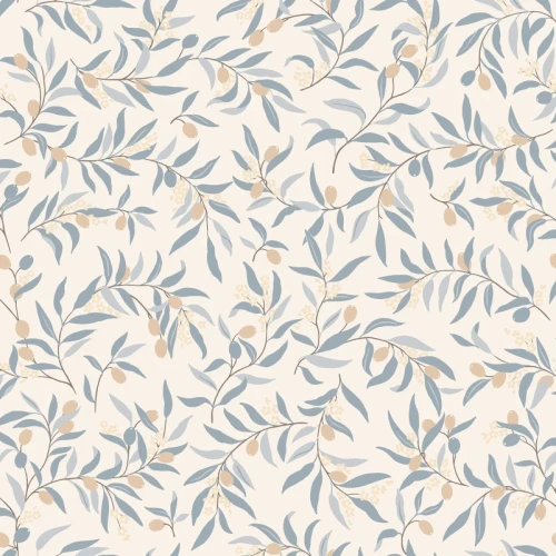 Tapeta roślinna S10680 Sandberg Olivia Light Blue