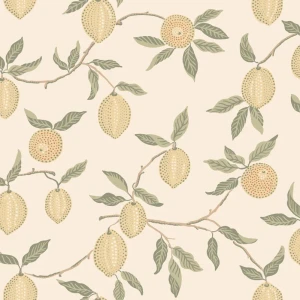 Tapeta w cytryny S10666 Sandberg Limone Yellow Villa Como