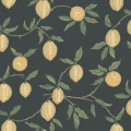 Tapeta w cytryny S10668 Sandberg Limone Charcoal Villa Como