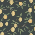 Tapeta w cytryny S10668 Sandberg Limone Charcoal Villa Como