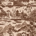 Tapeta jezioro S10690 Lake Como Brown Villa Como Sandberg