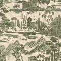 Tapeta jezioro S10689 Lake Como Forest Green Villa Como Sandberg