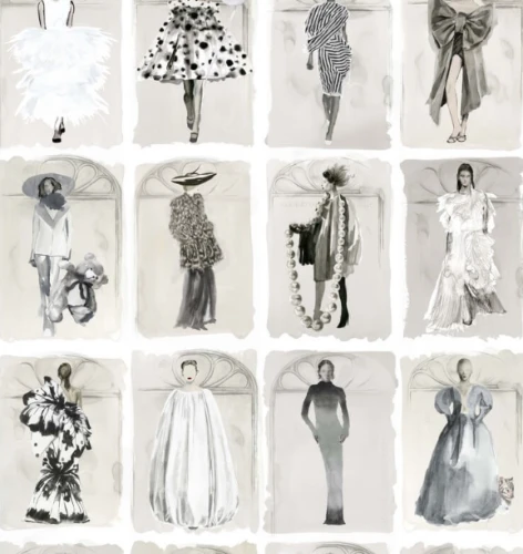 Tapeta w modelki w oknach Cole & Son 175-2008M Couture Carouse