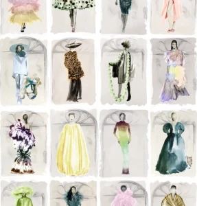 Tapeta w modelki w oknach Cole & Son 175-2009M Couture Carouse