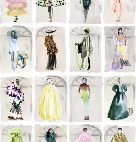Tapeta w modelki w oknach Cole & Son 175-2009M Couture Carouse