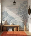 Fototapeta las Ethereal Forest Blue Wallcolors