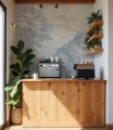 Fototapeta las Ethereal Forest Blue Wallcolors