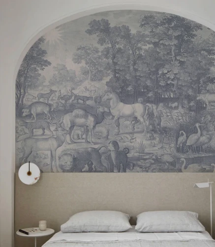 Fototapeta dżungla Fauna Fresco Blue Wallcolors