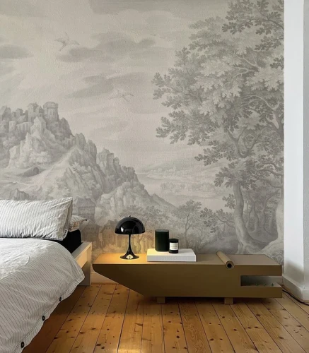 Tapeta las Ethereal Forest Beige Wallcolors
