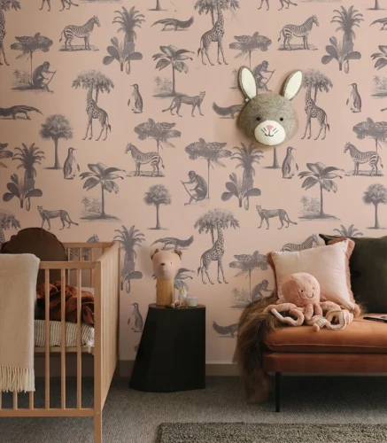 Fototapeta zwierzęta Vintage Botanic Pink Wallcolors
