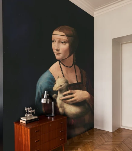Fototapeta Dama z łasiczką Lady with an Ermine Wallcolors