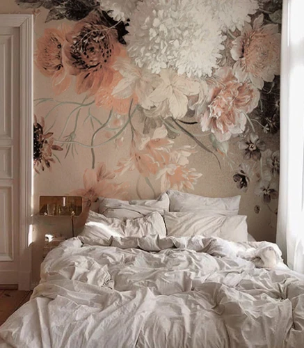 Fototapeta kwiaty Beige floral Wallcolors