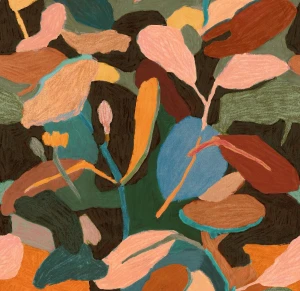 Tapeta kwiatowa Tagua 600106.602 Christian Fischbacher 1819