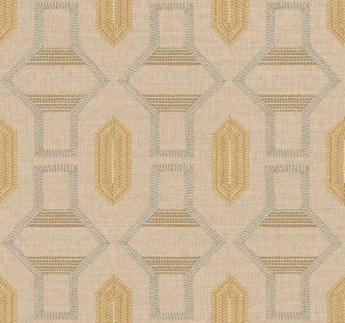 Tapeta geometryczna Casamance 78190610 Racines