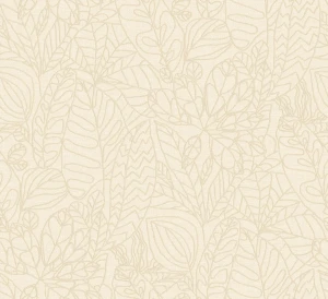 Tapeta haftowane liście Casamance 78200916 Racines