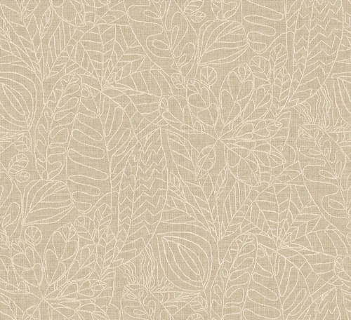 Tapeta haftowane liście Casamance 78201018 Racines