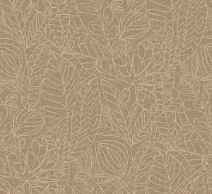 Tapeta haftowane liście Casamance 78201120 Racines