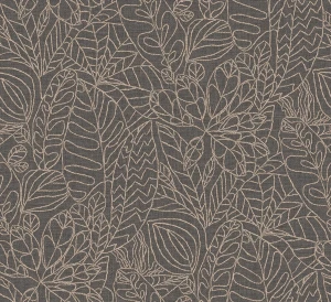 Tapeta haftowane liście Casamance 78201426 Racines