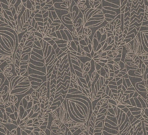 Tapeta haftowane liście Casamance 78201426 Racines