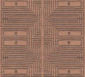 Tapeta etniczna z geometrycznym wzorem Khroma RIC301 Serica