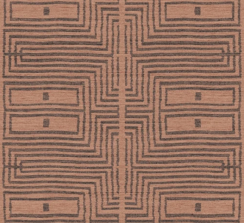 Tapeta etniczna z geometrycznym wzorem Khroma RIC301 Serica