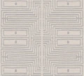Tapeta etniczna z geometrycznym wzorem Khroma RIC302 Serica