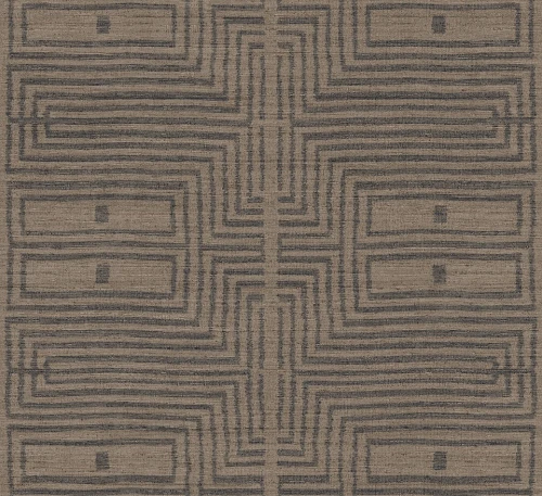 Tapeta etniczna z geometrycznym wzorem Khroma RIC303 Serica