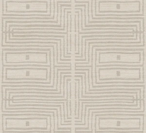 Tapeta etniczna z geometrycznym wzorem Khroma RIC304 Serica