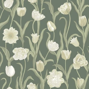 Tapeta w tulipany Boras Tapeter 6971 La Belle Epoque Osterlen