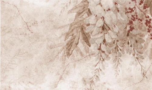 Tapeta gałęzie glicynii Wall Art Wisteria Beige