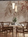Tapeta gałęzie glicynii Wall Art Wisteria Beige