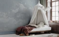 Tapeta niebo Wall Art White Birds