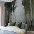 Tapeta malarski las Wall Art Tren