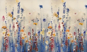Tapeta łąka Wall Art Semiramide Cobalt