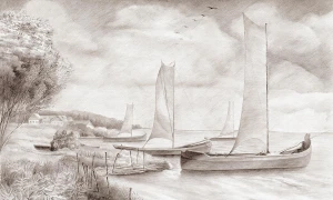 Tapeta wodny krajobraz Wall Art Regatta