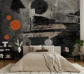 Tapeta abstrakcyjna Wall Art Plum