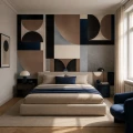 Tapeta modernistyczna Wall Art Opus Cobalt