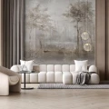 Tapeta krajobraz Wall Art Lacus Beige