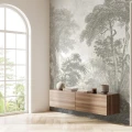 Tapeta krajobraz Wall Art Hood Greige