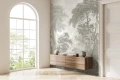 Tapeta krajobraz Wall Art Hood Greige