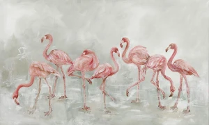 Tapeta flamingi Wall Art Fenico 
