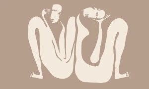 Tapeta sylwetki Wall Art Couple