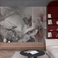 Tapeta kwiaty Wall Art Cipria