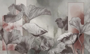Tapeta kwiaty Wall Art Cipria
