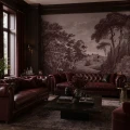 Tapeta pejzaż Wall Art Cartagine Burgundy