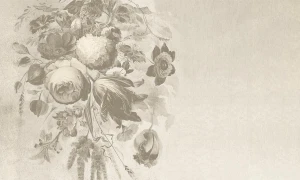Tapeta kwiaty vintage Wall Art Boudoir Greige