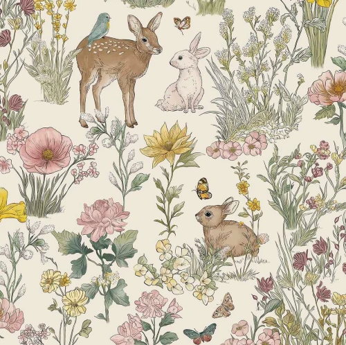 Tapeta dziecięca w leśne zwierzęta 363190 Eijffinger Tiny Treasures