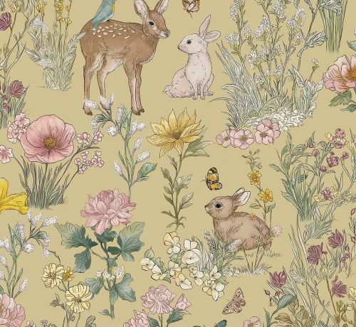 Tapeta dziecięca w leśne zwierzęta 363192 Eijffinger Tiny Treasures