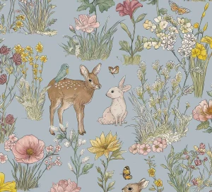 Tapeta dziecięca w leśne zwierzęta 363193 Eijffinger Tiny Treasures